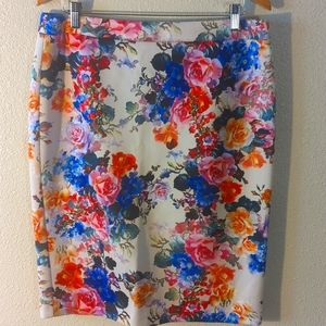 flowered skirt